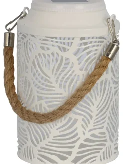 LED-Solarleuchte "Rainbow" in Creme - (H)17,5 cm