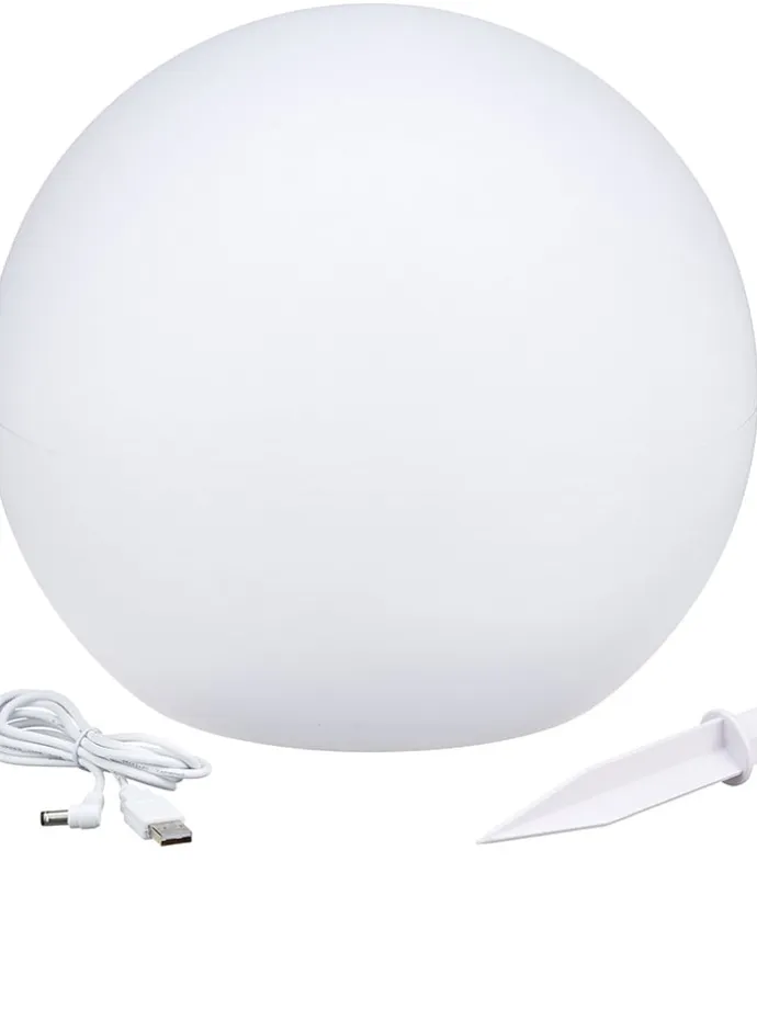 LED-Solarleuchte "Solsty" in Weiß - Ø 30 cm