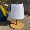 LED-Solarleuchte "Standy" in Natur/ Weiß - (H)25 cm