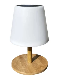 LED-Solarleuchte "Standy" in Natur/ Weiß - (H)25 cm