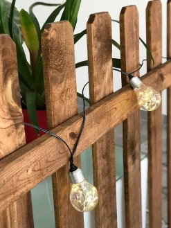 LED-Solar-Lichtergirlande "Fantasy Star" in Warmweiß - (L)515 cm