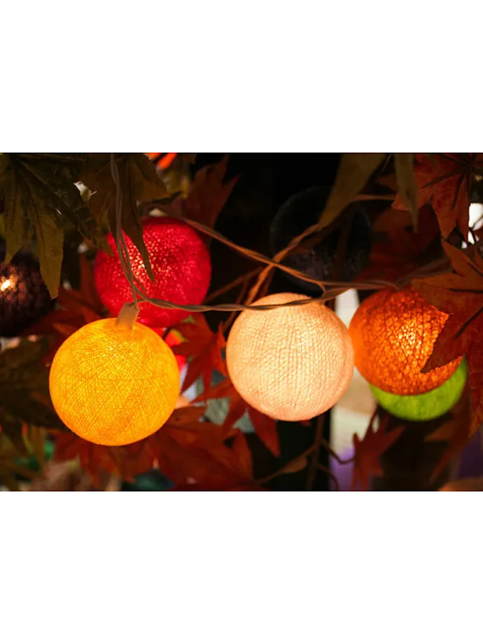 LED-Solar-Lichtergirlande "Mimy" in Bunt - (L)380 cm