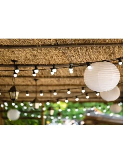 LED-Solar-Lichtergirlande "Party" in Warmweiß - (L)570 cm