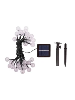 LED-Solar-Lichterkette "Becul" in Warmweiß in Weiß - (L)935 cm