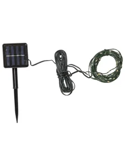 LED-Solarlichterkette "Dew Drop Micro" in Schwarz - (L)7,4 m