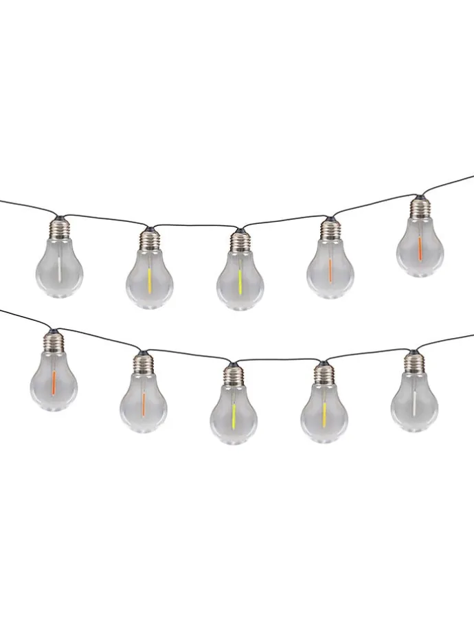 LED-Solar-Lichterkette "Linda" in Bunt - (L)370 cm