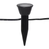 LED-Solar-Lichterkette "Mini Spot" in Schwarz - (L)210 cm