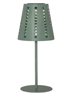 LED-Solar-Tischleuchte "Sola" in Grün - (H)35 x Ø 15 cm