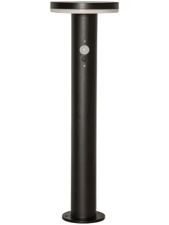 LED-Solar-Wegleuchte "Valetta" in Schwarz - (H)50 x Ø 15,5 cm