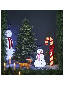 LED-Standleuchte "Candycane" in Rot/ Weiß - (H)120 cm