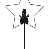 LED-Standleuchte "Glimta" in Schwarz/ Hellbraun - (H)42 cm