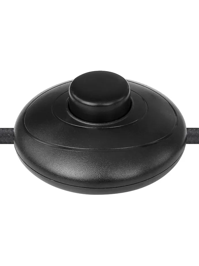 LED-Standleuchte "Illa" in Schwarz/ Hellbraun - (L)25 x (B)20 x (H)150 cm