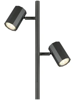 LED-Standleuchte in Grau - (H)158 cm