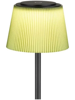 LED-Standleuchte in Schwarz/ Dunkelgrün - (H)120 cm