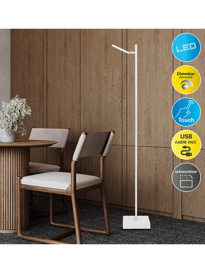 LED-Standleuchte "Lupa" in Weiß - EEK F (A bis G)