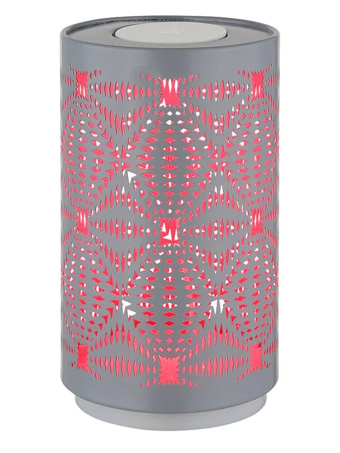 LED-Tischleuchte "Amiyah" in Grau - (H)14 x Ø 8 cm