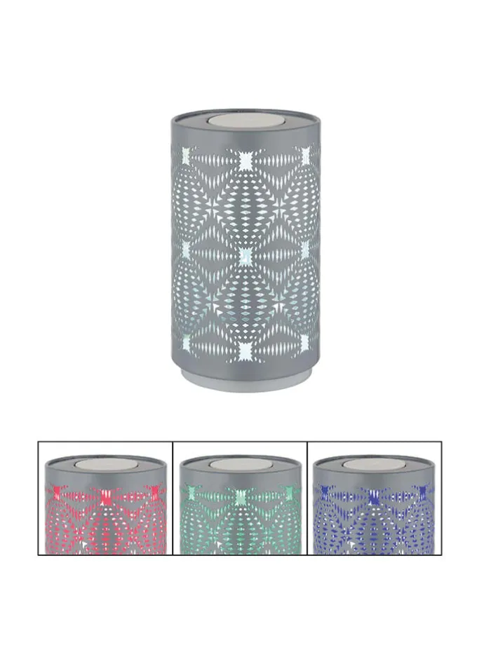 LED-Tischleuchte "Amiyah" in Grau - (H)14 x Ø 8 cm