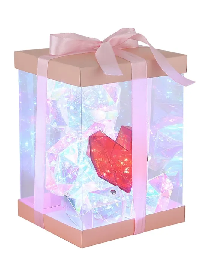 LED-Tischleuchte "Brondar" in Rosa - (B)14 x (H)17 x (T)13 cm