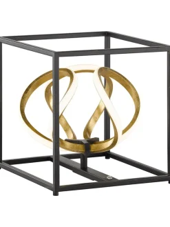 LED-Tischleuchte "Gesa" in Schwarz - (B)26 x (H)27 x (T)26 cm