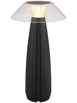 LED-Tischleuchte in Schwarz - (H)28 x Ø 15,4 cm