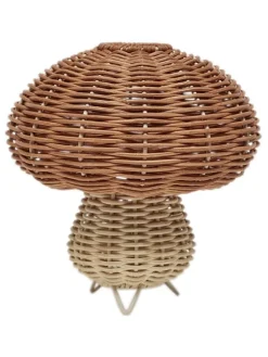 LED-Tischleuchte ''Mushroom'' in Beige/ Hellbraun - (H)15 x Ø 15 cm