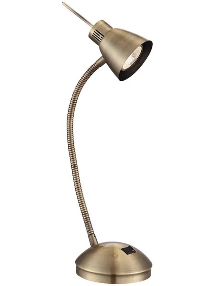 LED-Tischleuchte "Nuova" in Hellbraun/ Gold - (H)44 cm