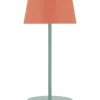 LED-Tischleuchte "Oscar" in Orange/ Mint - (H)33,5 x Ø 14,5 cm