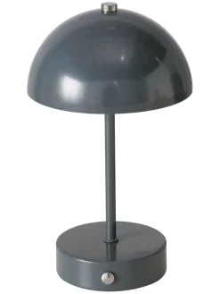 LED-Tischleuchte "Petunia" in Grau - (H)25 x Ø 15 cm