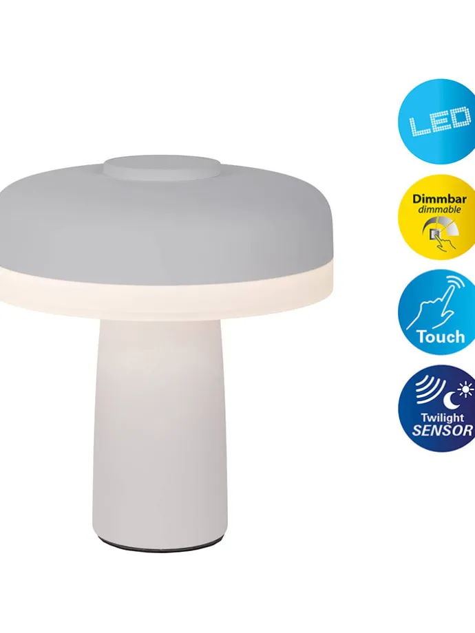 LED-Tischleuchte "Pilu" in Weiß - EEK F (A bis G)