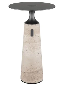 LED-Tischleuchte ''Travertin'' - EEK F (EEK A bis G) - (H)33,6 x Ø 20 cm