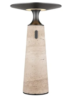 LED-Tischleuchte ''Travertin'' - EEK F (EEK A bis G) - (H)33,6 x Ø 20 cm