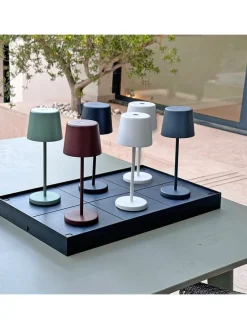 LED-Tischleuchten-Indunktionstablett in Schwarz - (B)47 x (H)29 x (T)4,1 cm