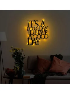 LED-Wanddekor - (B)61 x (H)70 cm