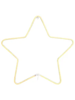 LED-Wanddekoration "Montana" in Gelb - (B)50 x (H)48 cm