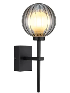 LED-Wandleuchte "Ander" in Schwarz - (B)10 x (H)26 cm