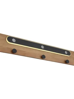 LED-Wandleuchte "Chasey" in Hellbraun - (B)65 x (H)13 cm