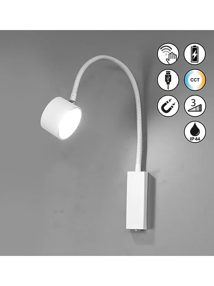 LED-Wandleuchte in Weiß