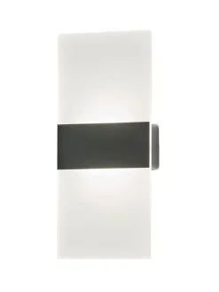 LED-Wandleuchte in Weiß - (B)22,5 x (H)9,6 cm