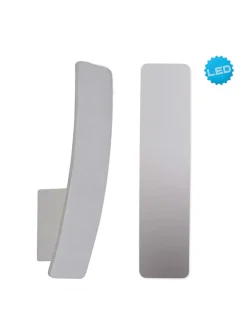 LED-Wandleuchte "Stan" in Silber - (B)6 x (H)29,5 x (T)7 cm