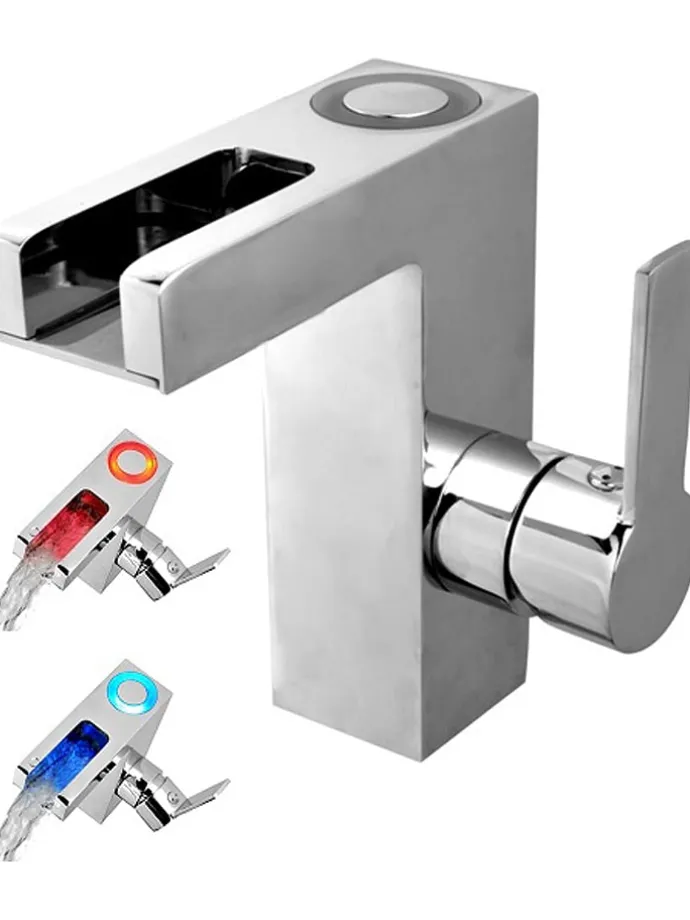 LED-Waschtischarmatur "Orinocco" in Chrom