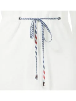 Leichtfrottier Bademantel mit Kapuze Meersburg in weiß