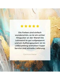 Leinwand bilder Abstrakte Kunst gold blau (BxH)