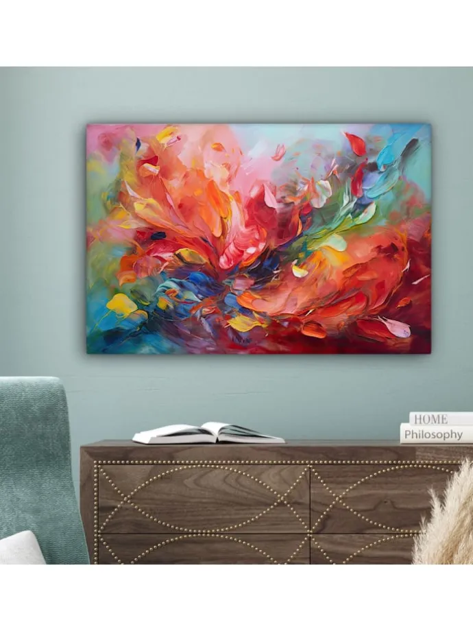 Leinwand bilder Abstrakte Farbexplosion (BxH)