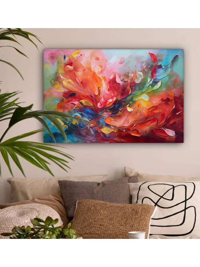 Leinwand bilder Abstrakte Farbexplosion (BxH)