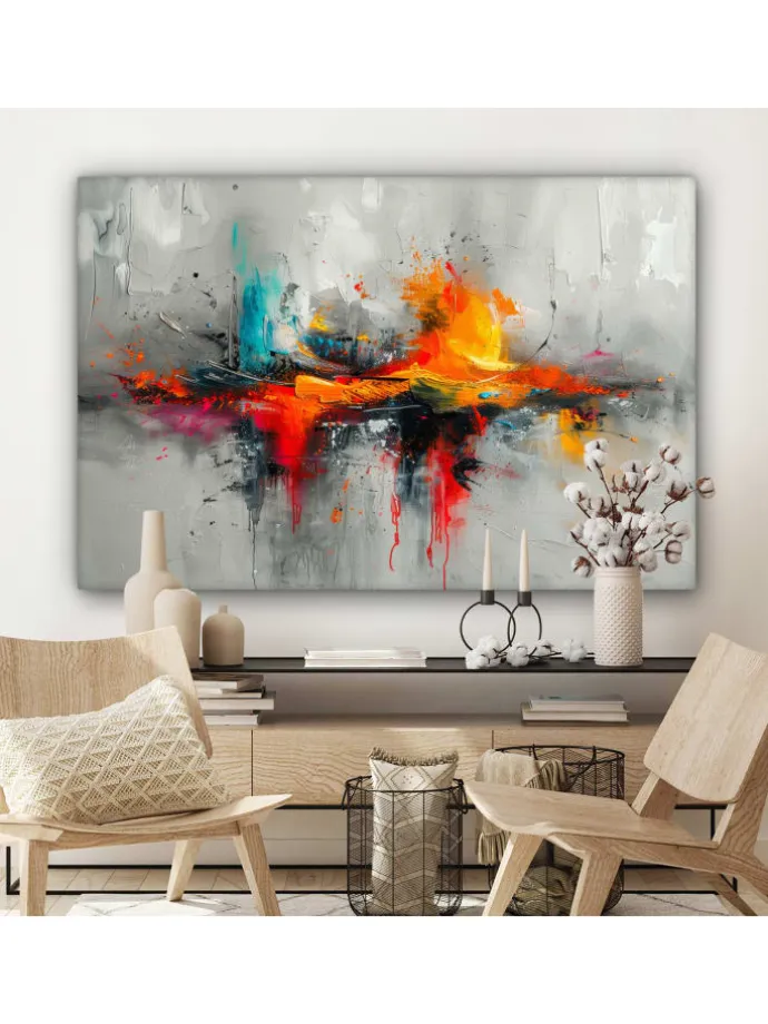 Leinwand bilder Abstrakte Kunst Explosion (BxH)