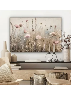 Leinwand bilder Blumenfeld (BxH)