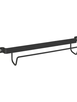 Leiterhalter in Schwarz - (B)33,5 x (H)6,5 x (T)7 cm