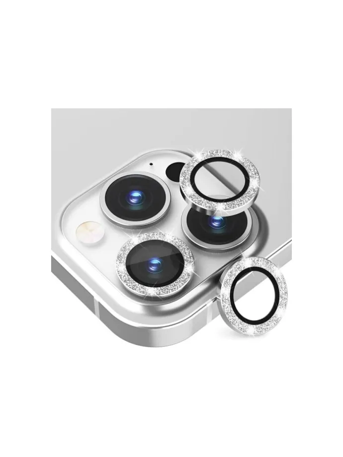 Lens Shield Glas Kameraglas für iPhone 16 Pro Max Schwarz Diamond in Schwarz