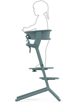 Lernturm-Aufsatz für Hochstuhl "Lemo" in Blau