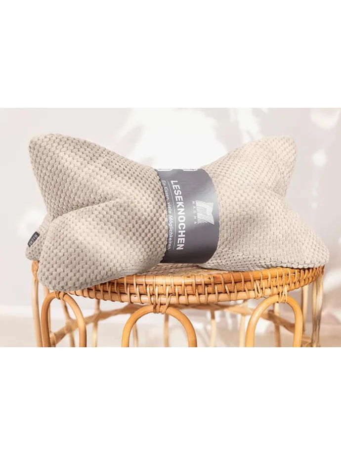 Lesekissen "Comodo" in Beige - (B)42 x Ø 22 cm